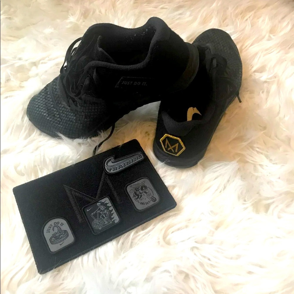 Nike Metcon 4 Triple Black Patches Size 8.5
